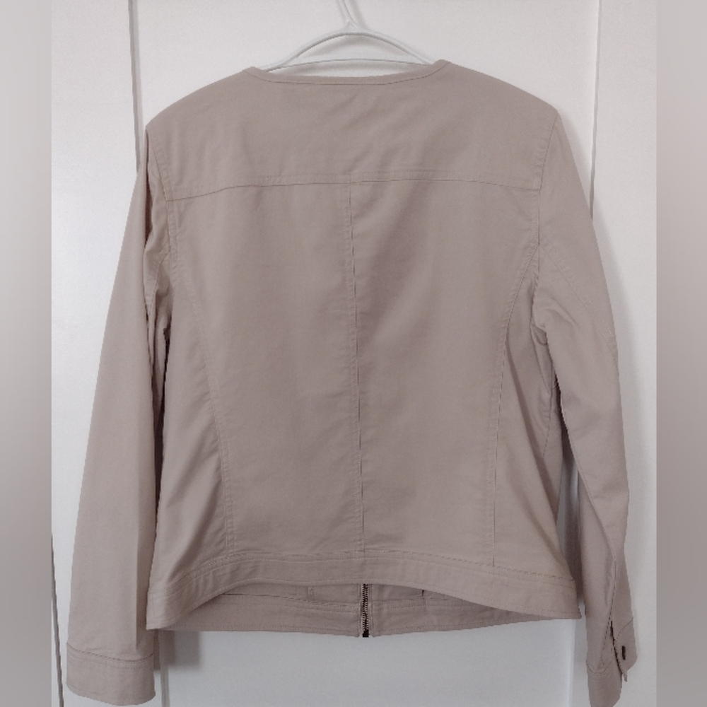 Allison Dailey Cream Color Lightweight Spring Jacket - Picture 4 of 5
